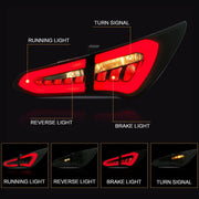 VLAND Full LED Smoked Taillights Compatible For Hyundai Santa Fe 2013-2015 VLAND Factory