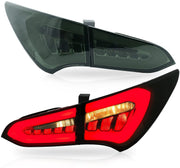 VLAND Full LED Smoked Taillights Compatible For Hyundai Santa Fe 2013-2015 VLAND Factory