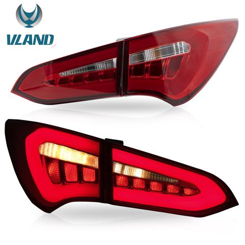 VLAND Full LED Smoked Taillights Compatible For Hyundai Santa Fe 2013-2015 VLAND Factory