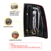 VLAND Full LED Tail Lights For Dodge Ram 1500 2009-2018 Tail Lamps (Red Turn Signals) VLAND Factory