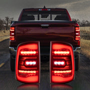 VLAND Full LED Tail Lights For Dodge Ram 1500 2009-2018 Tail Lamps (Red Turn Signals) VLAND Factory