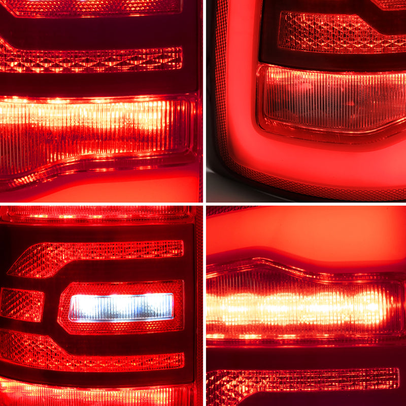 VLAND Full LED Tail Lights For Dodge Ram 1500 2009-2018 Tail Lamps (Red Turn Signals) VLAND Factory