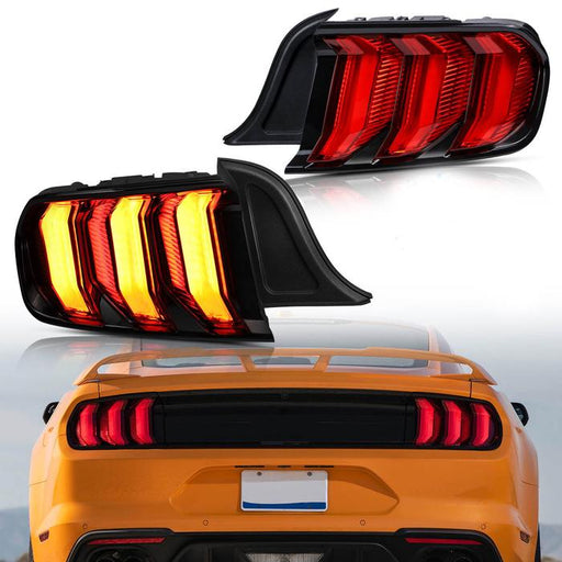 VLAND Full LED Tail Lights For Ford Mustang 2015-2023 S550 6th Gen (5 modes switchable) Can Fit For US/International Models VLAND Factory