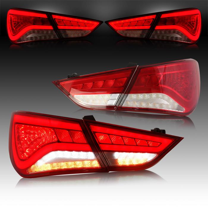 VLAND Full LED Tail Lights For Hyundai Sonata 6th Gen Sedan 2011-2014 VLAND Factory