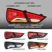 VLAND Full LED Tail Lights For Hyundai Sonata 6th Gen Sedan 2011-2014 VLAND Factory