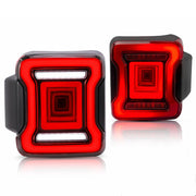 VLAND Full LED Tail Lights For Jeep Wrangler 2018-UP with Dynamic Animation and Dual Reverse Lights VLAND Factory