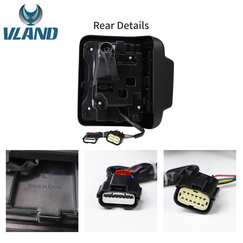 VLAND Full LED Tail Lights For Jeep Wrangler 2018-UP with Dynamic Animation and Dual Reverse Lights VLAND Factory
