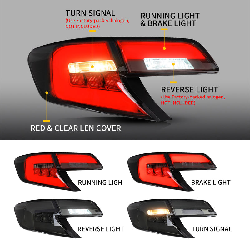 VLAND Full LED Tail Lights For Toyota Camry 2012 -2014 VLAND Factory