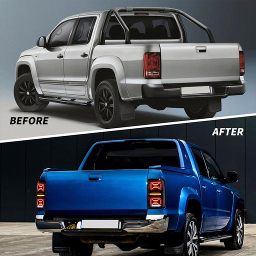 VLAND Full LED Tail Lights For Volkswagen Amarok 2010-2021 With Sequential Turn Indicator VLAND Factory