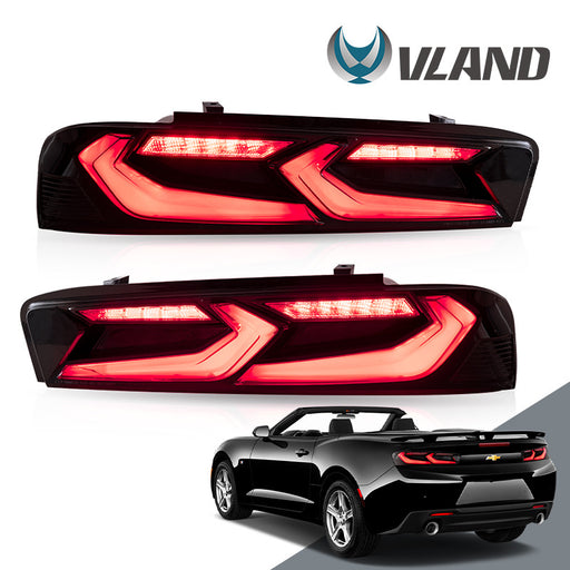 VLAND Full LED Tail Lights Smoked for Chevy Camaro 2016-2018 EU model VLAND Factory
