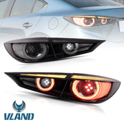 VLAND Full LED Tail Lights for Mazda 3 Axela Sedan 2014-2018 VLAND Factory