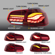 VLAND Full OLED Tail Lights For Volkswagen VW Golf6 MK6 2008-2014 VLAND Factory