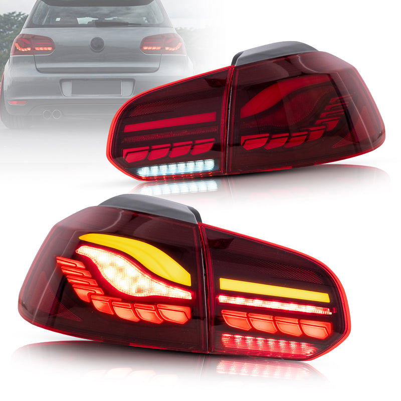 VLAND Full OLED Tail Lights For Volkswagen VW Golf6 MK6 2008-2014 VLAND Factory