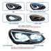 VLAND HID/LED Dual Beam Head Light For Volkswagen VW Golf 6 / MK6 2008-2014-EU Stock VLAND Factory