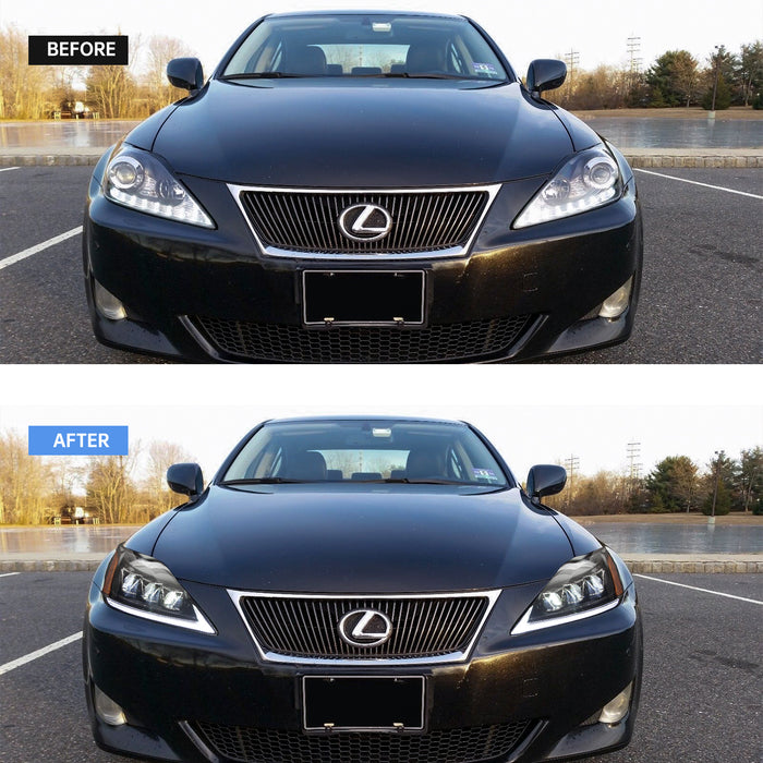 VLAND Headlight For 2006-2012 Lexus IS250 IS350 2008-2014 IS200D IS F Sequential Indicators (Only One Side) VLAND Factory