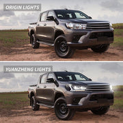 VLAND Headlights For Toyota Hilux / Revo 2015-UP 8th Gen (Eighth generation. AN110, AN120, AN130) w/Dynamic Courtesy Lighting VLAND Factory