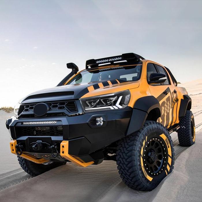 VLAND Headlights For Toyota Hilux / Revo 2015-UP 8th Gen (Eighth generation. AN110, AN120, AN130) w/Dynamic Courtesy Lighting VLAND Factory