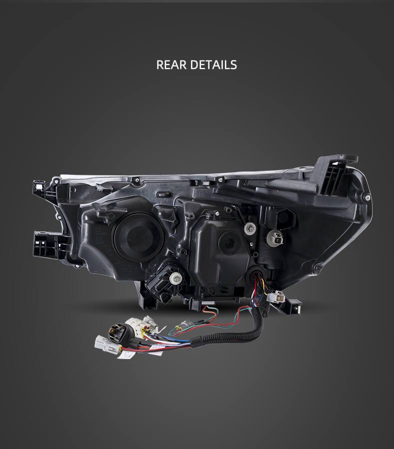 VLAND Headlights For Toyota Hilux / Revo 2015-UP 8th Gen (Eighth generation. AN110, AN120, AN130) w/Dynamic Courtesy Lighting VLAND Factory