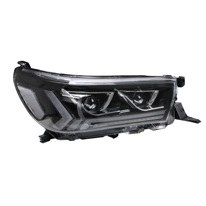 VLAND Headlights For Toyota Hilux / Revo 2015-UP 8th Gen (Eighth generation. AN110, AN120, AN130) w/Dynamic Courtesy Lighting VLAND Factory