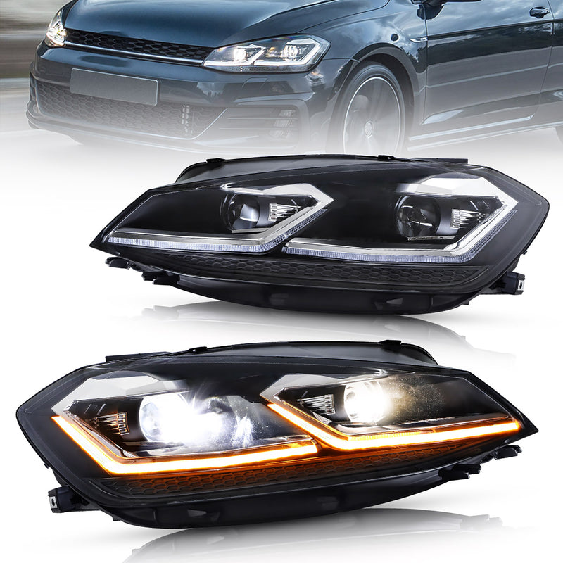 VLAND Headlights for Volkswagen VW Golf 7.5 / MK7.5 2018-2021 VLAND Factory
