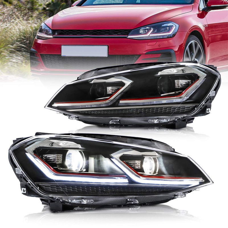 VLAND Headlights for Volkswagen VW Golf 7.5 / MK7.5 2018-2021 VLAND Factory