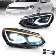 VLAND LED Dual Beam Head Light For Volkswagen VW Golf 6 / MK6 2008-2014 VLAND Factory