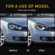 VLAND LED Dual Beam Head Light For Volkswagen VW Golf 6 / MK6 2008-2014 VLAND Factory