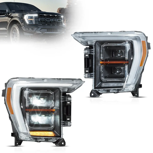 VLAND LED Dual Beam Headlights for Ford F150 14th Gen 2021-2023 VLAND Factory