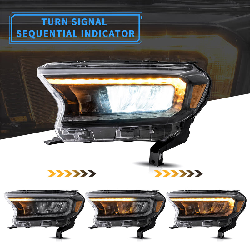 VLAND LED Full LED Headlights Ford Ranger 2015-2021 (For US Version) VLAND Factory