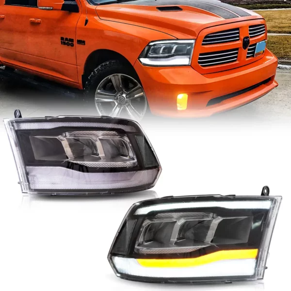 VLAND LED Headlights For Dodge Ram 1500 / 2500 / 3500 2009-2018 Ram1500 Classic 2019-2021 VLAND Factory