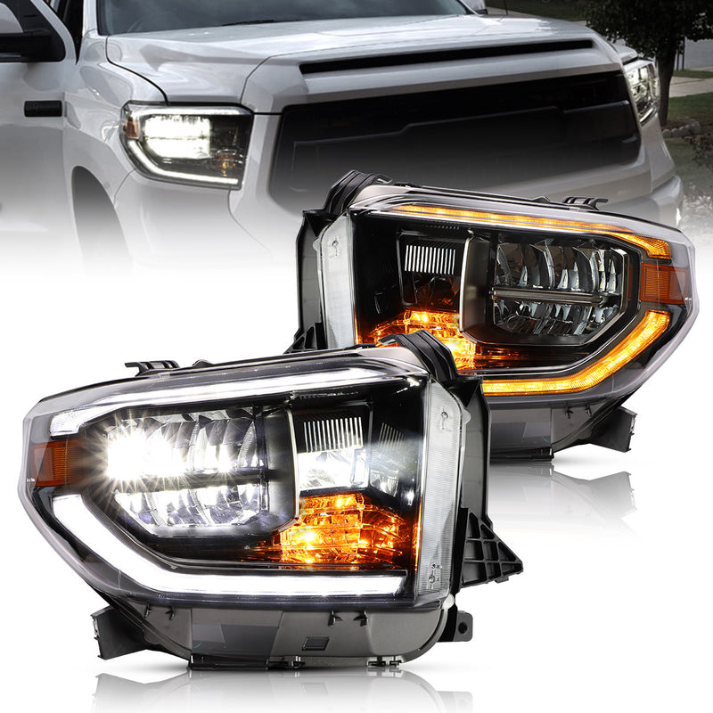 VLAND LED Headlights For Toyota Tundra 2014-2021 with Sequential Turn Signals VLAND Factory