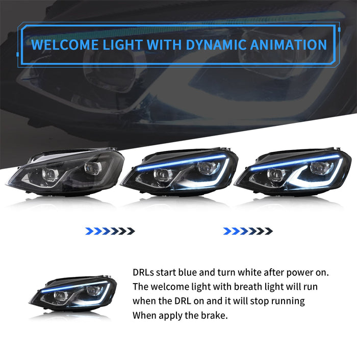 VLAND LED Headlights For Volkswagen Golf 7/ MK7 2014-2017 (Only ONE Side) VLAND Factory