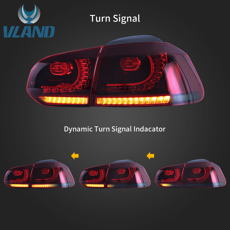 VLAND LED Headlights and Tail Lights For Volkswagen (VW) Golf 6 MK6 2008-2014-EU Stock VLAND Factory