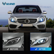 VLAND LED Headlights with blue For Mercedes Benz C-Class W205 2015-2020 VLAND Factory