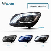 VLAND LED Headlights with blue For Mercedes Benz C-Class W205 2015-2020 VLAND Factory