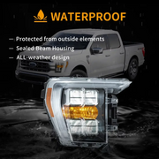 VLAND LED Reflection Bowl HeadLights for Ford F150 14th Gen 2021-2023 VLAND Factory