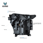 VLAND LED Reflection Bowl HeadLights for Ford F150 14th Gen 2021-2023 VLAND Factory