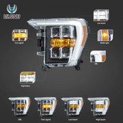 VLAND LED Reflection Bowl HeadLights for Ford F150 14th Gen 2021-2023 VLAND Factory