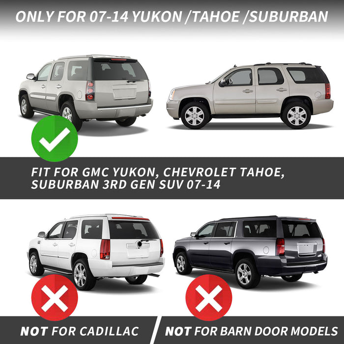 VLAND LED Tail Lights For GMC Yukon / Chevrolet Tahoe / Chevrolet Suburban 2007-2014 VLAND Factory