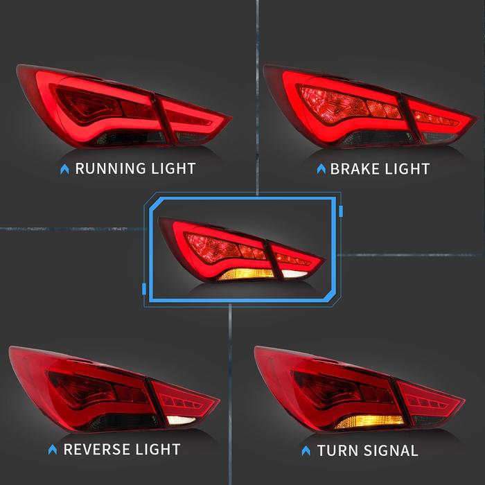VLAND LED Tail Lights For Hyundai Sonata 2011-2014 VLAND Factory