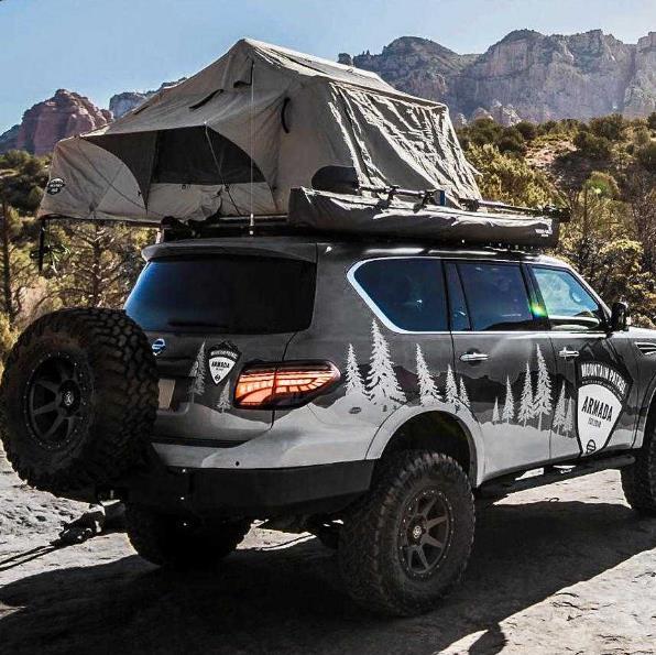 VLAND LED Tail Lights For Nissan Patrol (Y62) 2012-2019 Nissan Armada 2017-2020 Aftermarket Rear lamps VLAND Factory