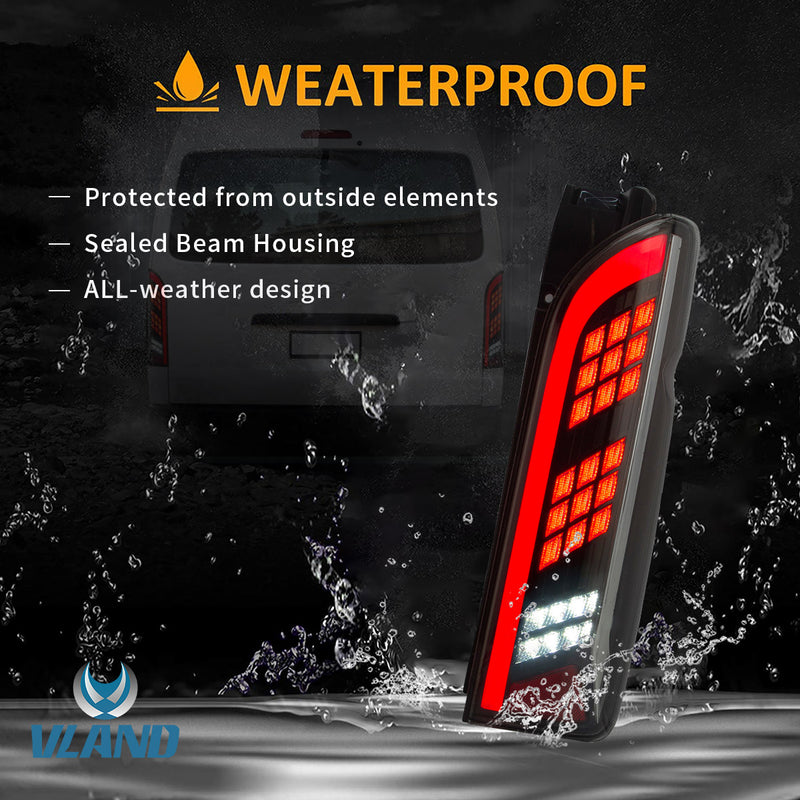 VLAND LED Tail Lights For Toyota Hiace 2005-2018 VLAND Factory