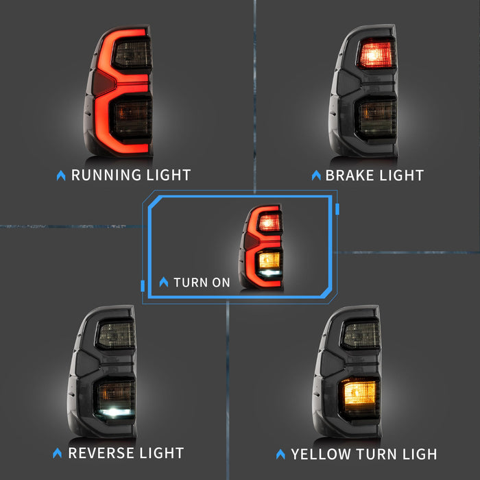 VLAND LED Tail Lights For Toyota Hilux Revo 2015-2020 VLAND Factory