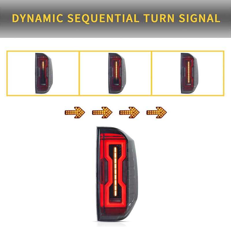 VLAND LED Tail Lights For Toyota Tundra 2014-2020 With Start-up Animation DRL VLAND Factory