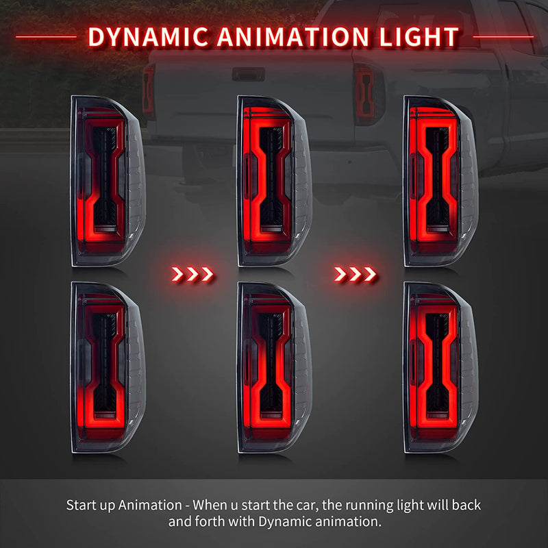 VLAND LED Tail Lights For Toyota Tundra 2014-2020 With Start-up Animation DRL VLAND Factory