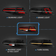 VLAND LED Tail Lights For Volkswagen Golf 7 MK7 MK7.5 2013-2019 VLAND Factory