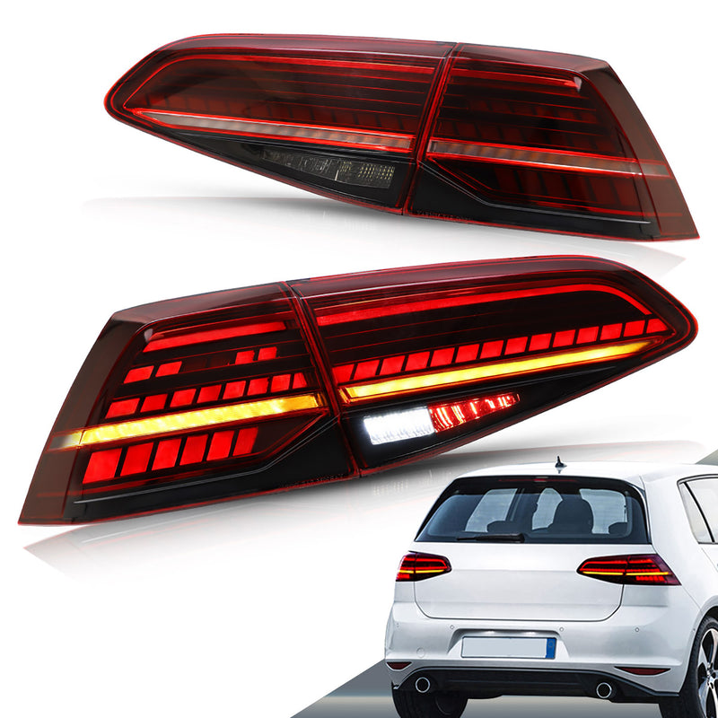 VLAND LED Tail Lights For Volkswagen Golf 7 MK7 MK7.5 2013-2019 VLAND Factory