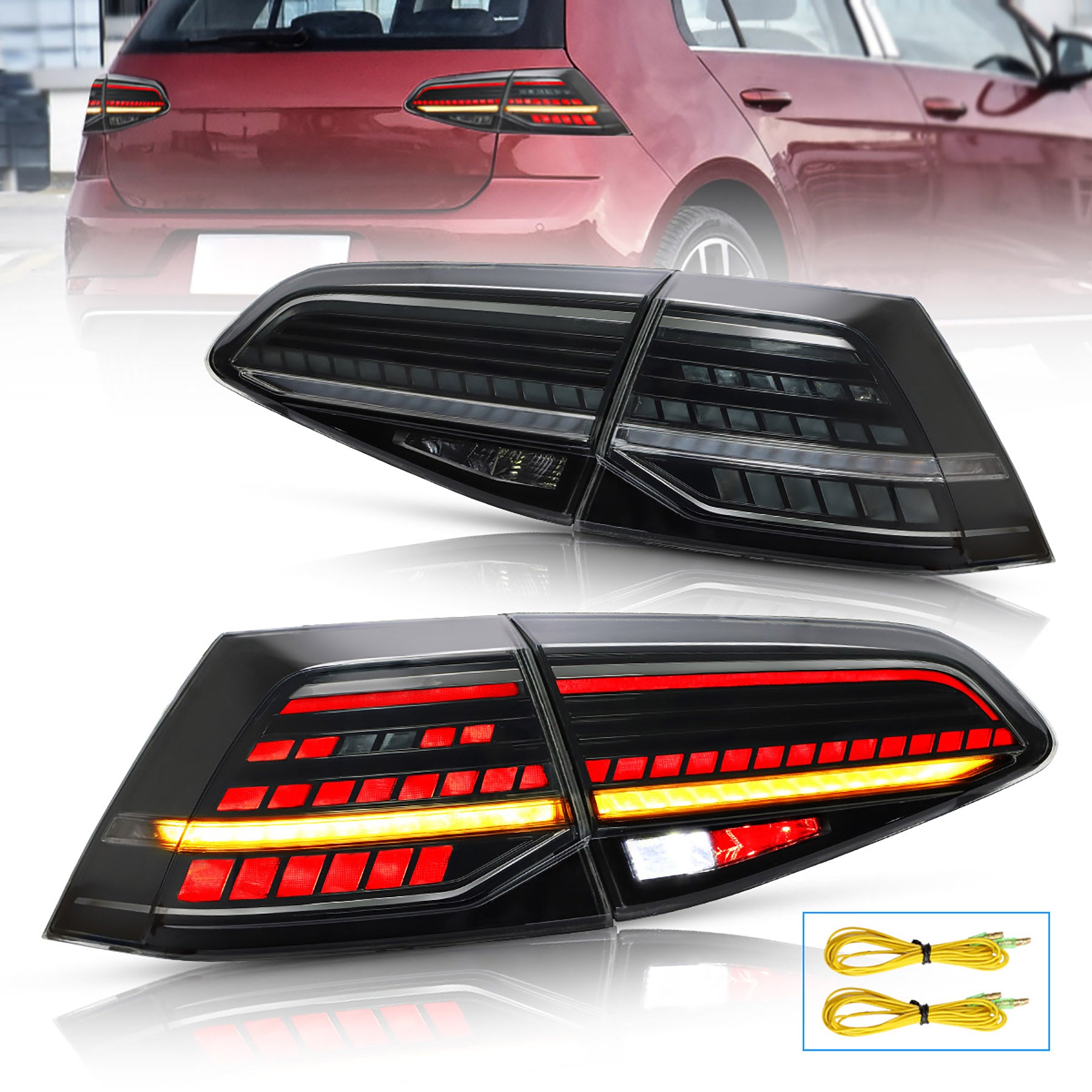 13-19 Volkswagen Golf 7 MK7 MK7.5 LED Tail Lights — VLAND Factory