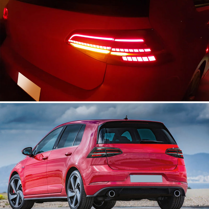 VLAND LED Tail Lights For Volkswagen Golf 7 MK7 MK7.5 2013-2019 VLAND Factory