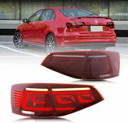 VLAND LED Tail Lights For Volkswagen Jetta 2015-2018 Rear Lamps Assembly w/Start-up Animation Sequential Indicator VLAND Factory